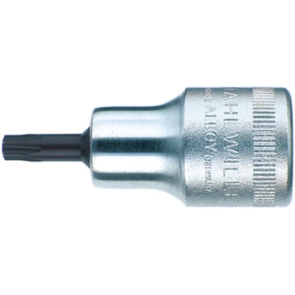 12, 5 mm (1/2") Screwdriver socket TORX T27 L.55 mm, 54 TX T 27